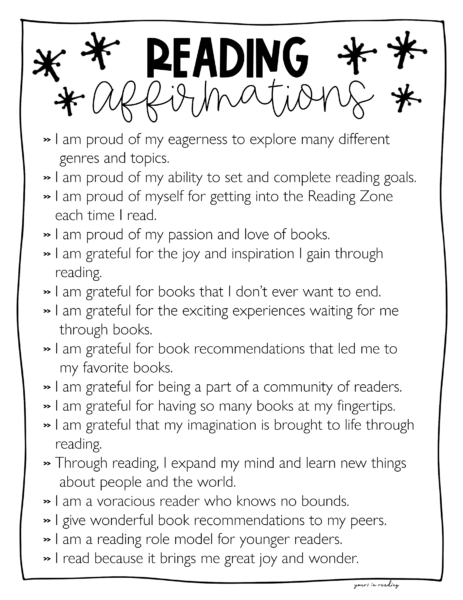 Setting Reading Goals for the New Year with a Growth Mindset